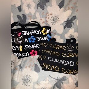 2 Robin Ruth Jamaica & Curaçao Tote Bags NWTs